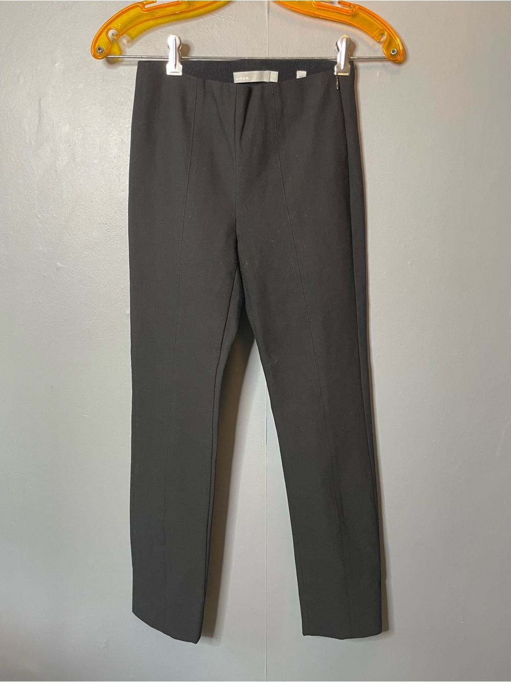 Vince Bobbi High-Rise Stitch-Seam Ponte Legging black size XS